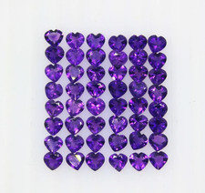 WHOLESALE NATURAL AMETHYST FACETED HEART SHAPE LOOSE GEMSTONE