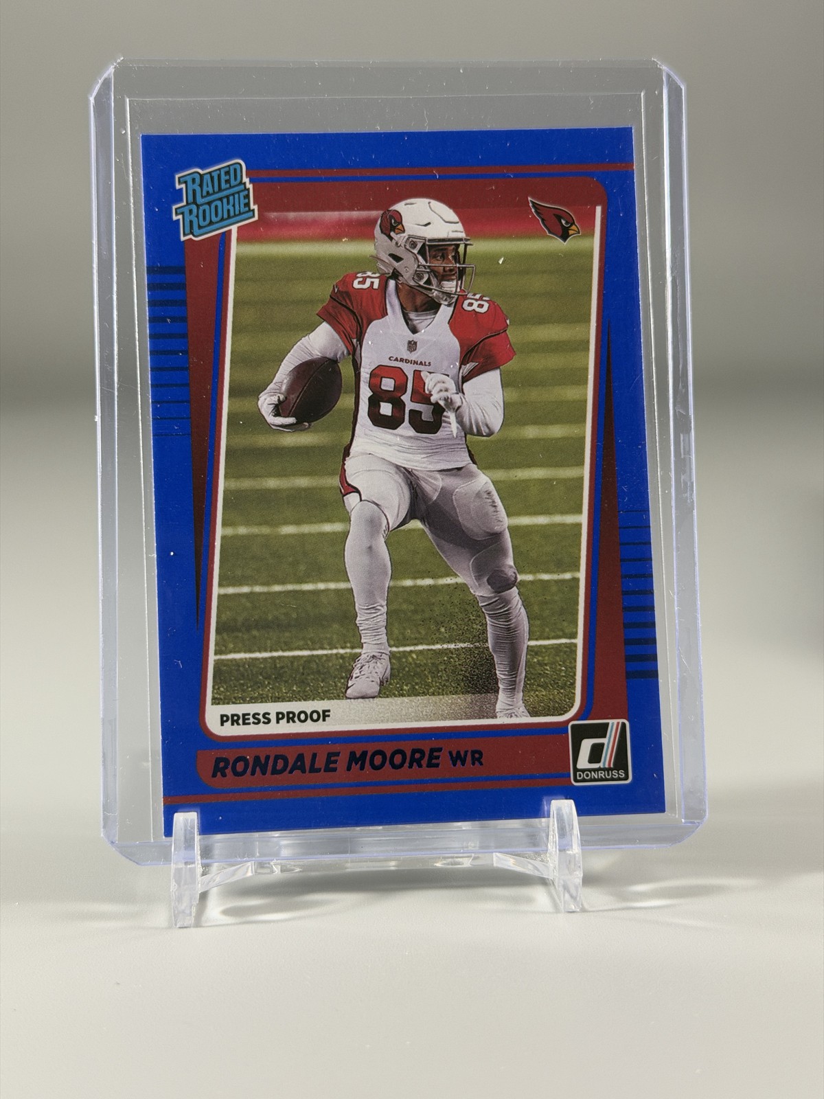 2021 Panini Donruss - Rated Rookie Rondale Moore #270 Press Proof Blue (RC)