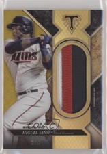 2017 Topps Triple Threads Single Jumbo Relics Gold 2/9 Miguel Sano #SJR-MSN 3h1
