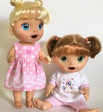    Pretty in Pink Lace Dress  Unicorn PJs Doll Clothes for 12  Baby Alive Lot