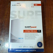 ARRIS SURFboard S33 Modem 32 x 8 DOCSIS 3.1 Multi-Gig Cable Modem with 2.5 Gbps