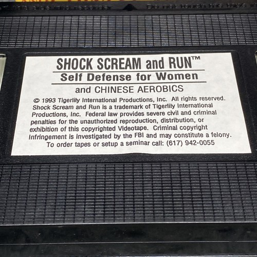 Shock Scream and Run Self Defense For Women And Aerobics VHS Tape 1993 Tigerlily - Picture 8 of 8