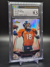 2014 Topps Finest #50 Peyton Manning Refractor CSG 9.5  Mint+