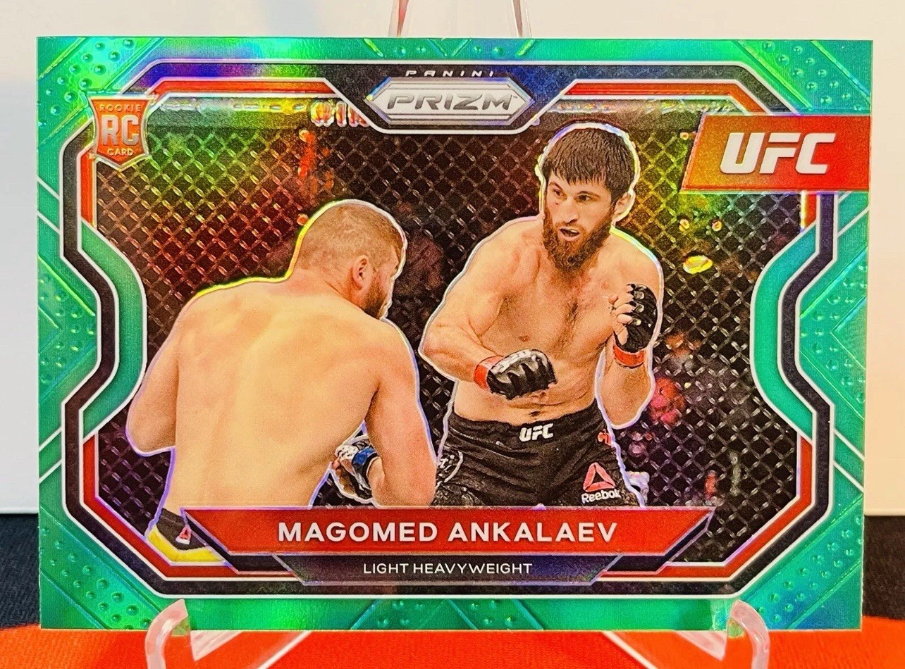 2021 Panini Prizm Ufc Magomed Ankalaev Rookie Green SP Light Heavyweight
