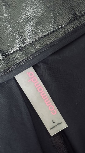 Commando Faux Leather Five Pocket Pant in Black size Large - Picture 5 of 7