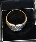 Gold Masonic Ring Vintage Two Tone 14k Gold Diamond 32nd degree  Size 11 — photo 2