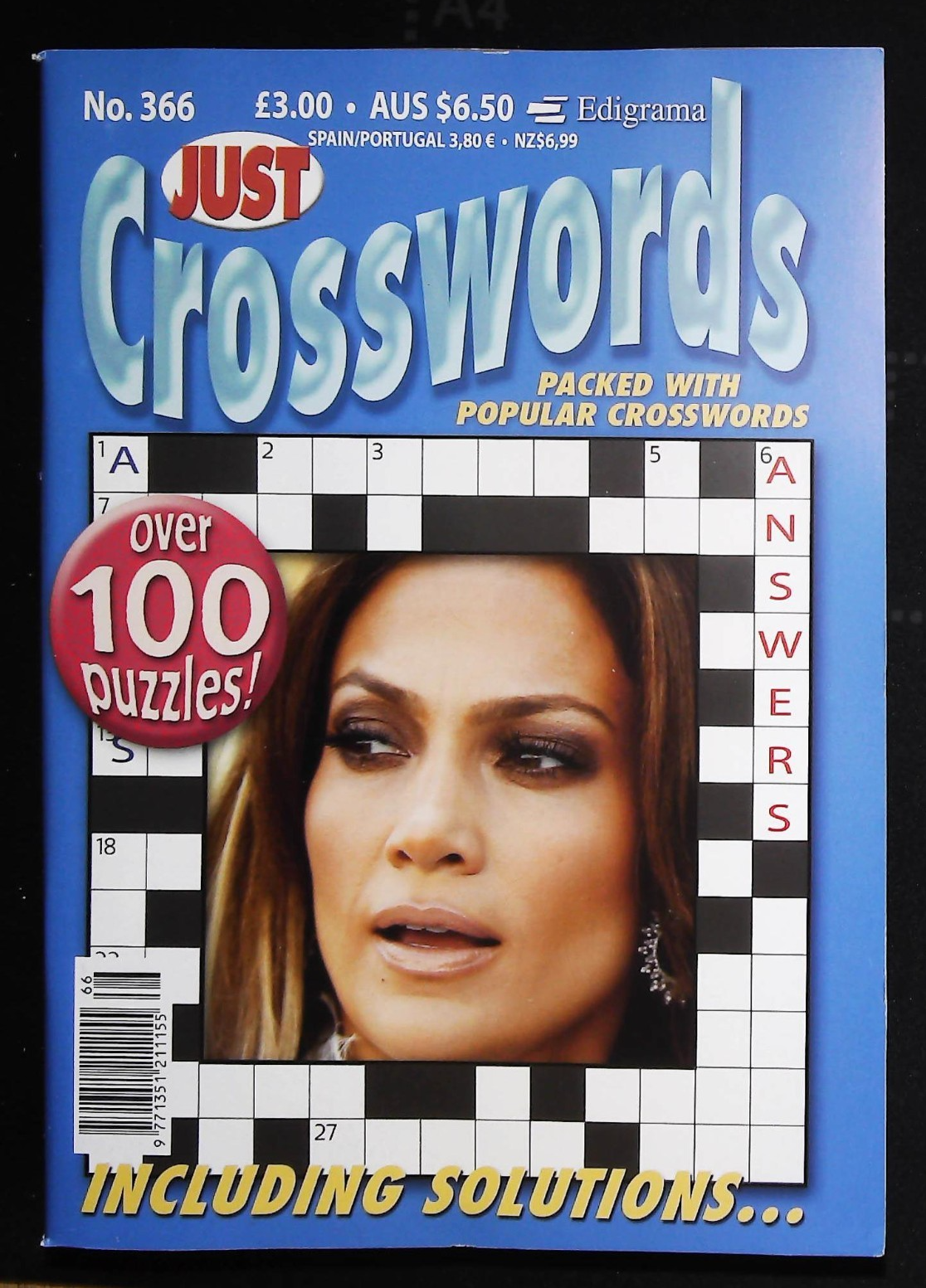 CROSSWORD PUZZLE BOOK PUZZLE MAGAZINE JUST ISSUE 366 100 PUZZLES, BRAND NEW
