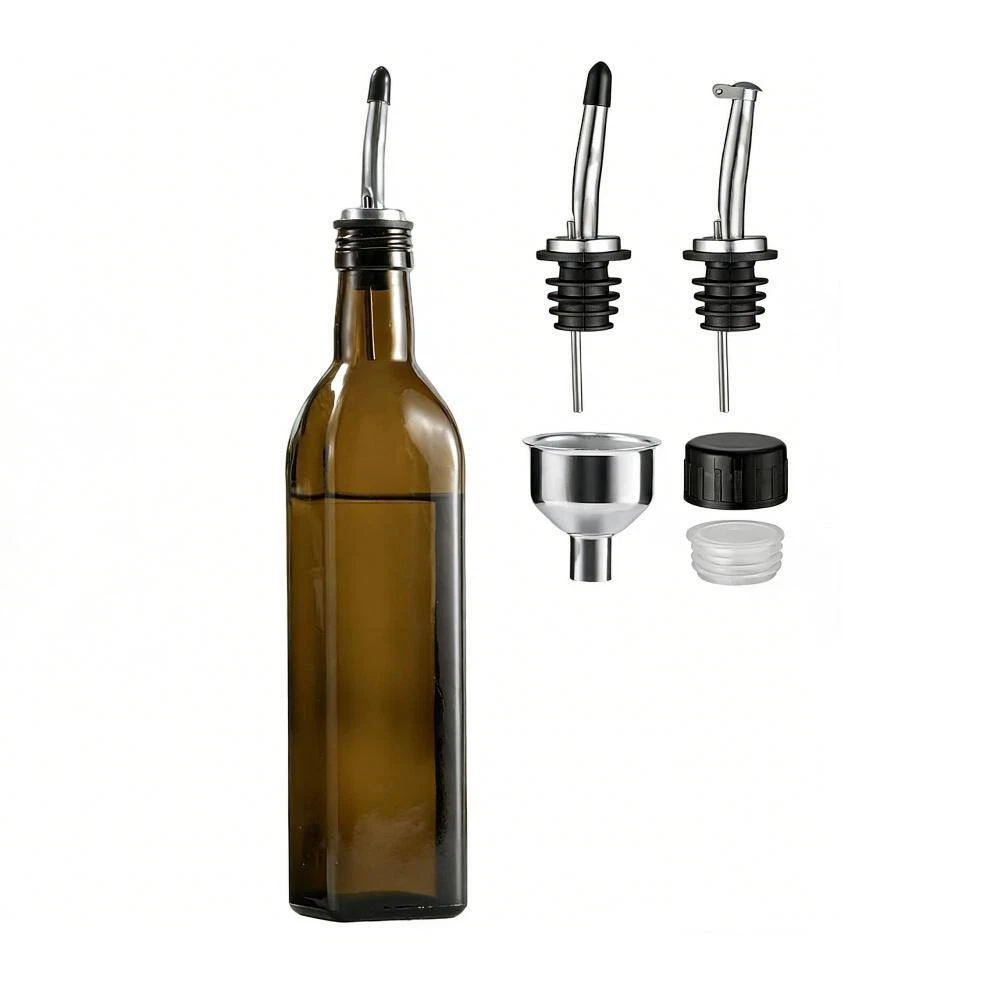 17Oz Glass Olive Oil Bottle Dispenser and Cruet and Carafe Decanter with Pourers
Opens in a new wind