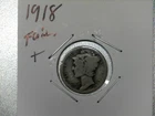 1918 Mercury Dime Good Philadelphia World War I Era 90% Silver Winged Liberty