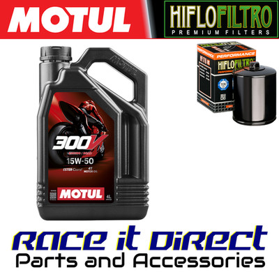 Öl & Filter für Harley FLSTSC Softail Springer Cl EFI 2007 Race MOTUL 300V & HF