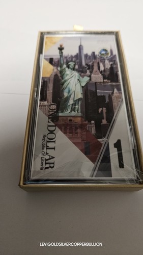 STATUE OF LIBERTY Usa 250th Anniversary 1/10 Oz Silver Note 1$ Liberia 2026