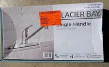 Glacier Bay Single Handle Standard Kitchen Faucet in Stainless Steel