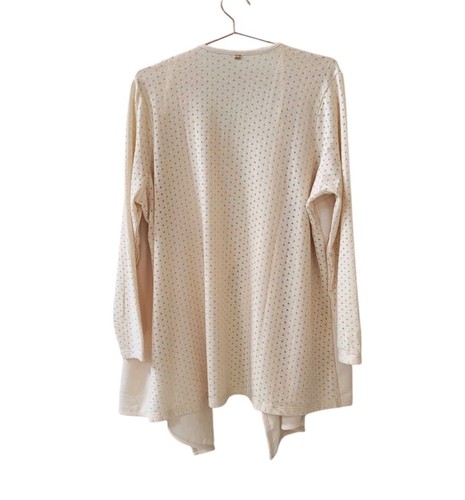 Pre-Owned MELISSA MCCARTHY Seven7 1X Beige Open Front Cardigan Women - Picture 16 of 16
