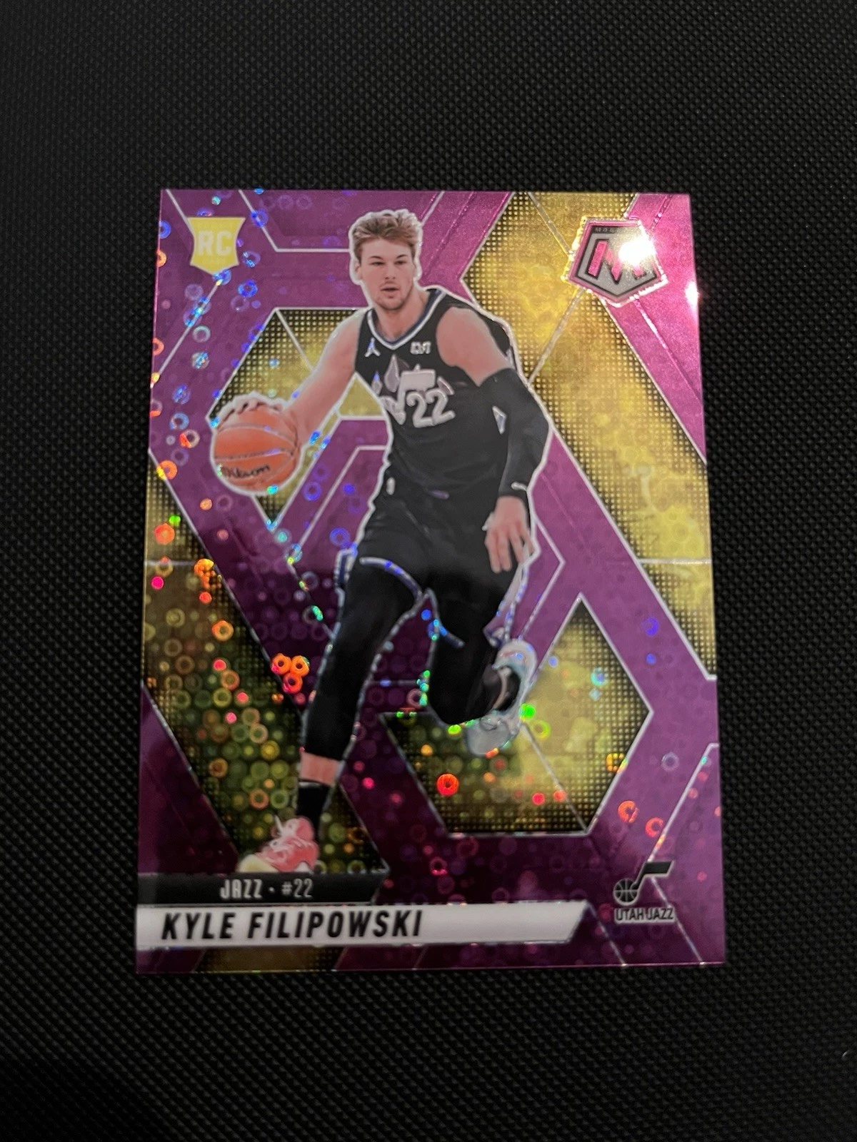2024-25 Panini Mosaic Kyle Filipowski #231 Fast Break Purple 18/50 Utah Jazz RC