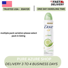 Dove Cucumber  Green Tea Antiperspirant Deodorant Spray, 150ml select pack