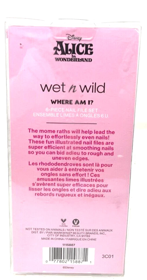 Wet N Wild x Alice In Wonderland Where Am I? Пилка для ногтей новая в упаковке 6 шт. - Изображение 3 из 3