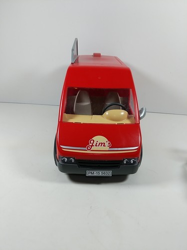 Playmobil Jim's Red Food Truck #5677, Incomplete Missing Food Items And A Frame - Picture 4 of 11