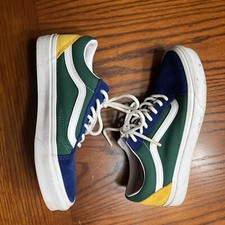 EUC Vans Suede Yacht Club Old Skool Sk8 Low Women's 7 Men s 5.5 Blue Green