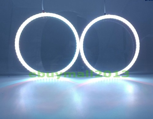 Bluetooth Clear RGB Halo Ring Demon Devil Angel Eyes For Ford Mustang Flash DRL - Picture 15 of 18