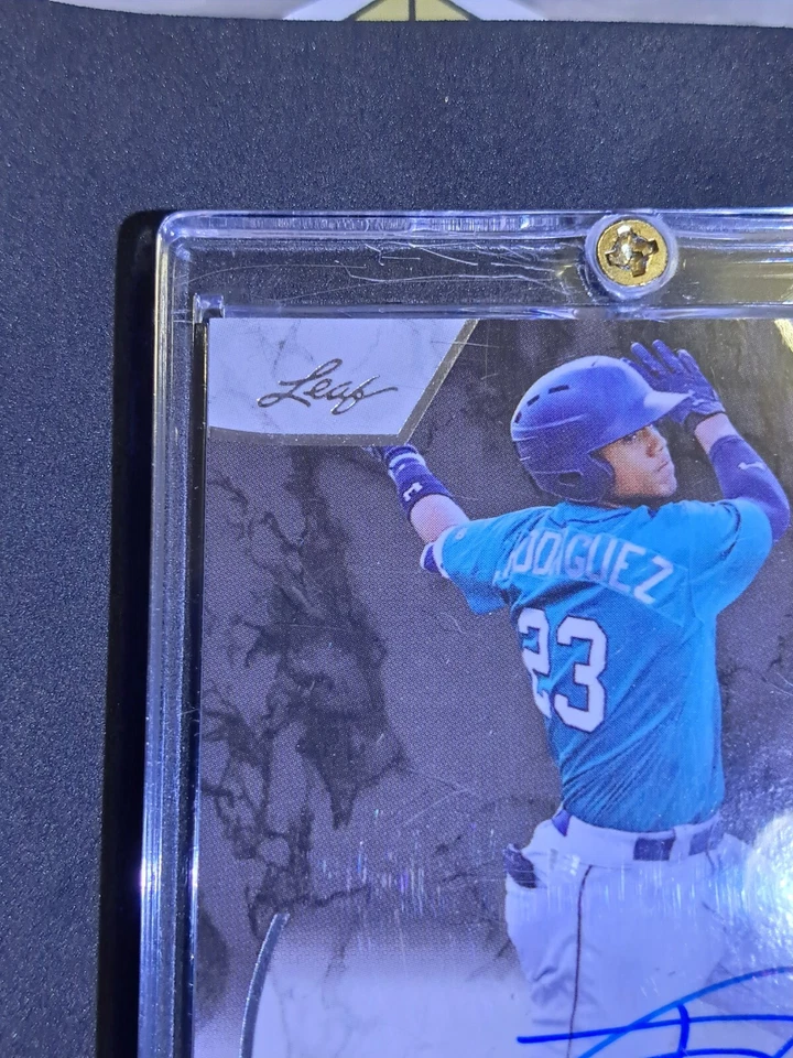 Julio Rodriguez 2019 Leaf Ultimate Rookie Signatures ON CARD AUTO Prospect RC🔱 - Image 4 of 4