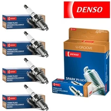 4 X Spark Plugs Set Denso OEM Nickel Resistor for 2004-2008 Toyota RAV4 L4-2.4L