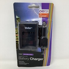 Vivitar C63 Digital Battery Charger Fits Canon NB-6L NEW SEALED FREE