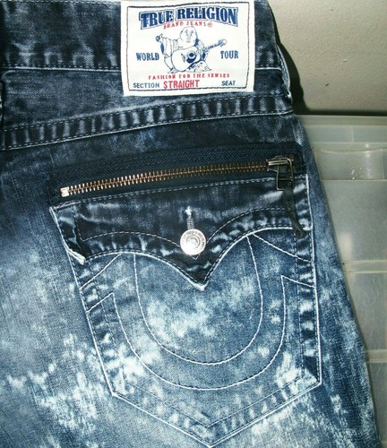 MOTO STRAIGHT BIKER DARK ACID DISTRESS 