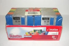 NEW Factory Sealed Imation 2HD IBM 3.5" Double Sided High Density Diskettes NOS