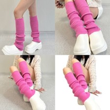 Womens Knit Long Socks Leg Warmers Harajuku Cute Boot Socks Winter Warm Leg Sock