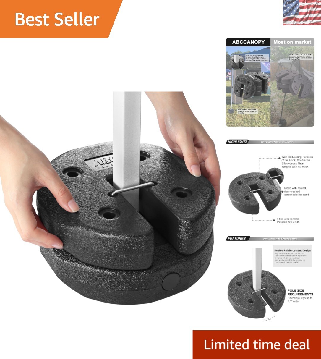 Weights With Convenient Carry Straps - Perfect For Events