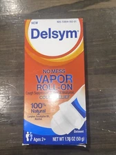 Delsym Vapor Roll-On Cough Relief - 1.76 oz - NEW