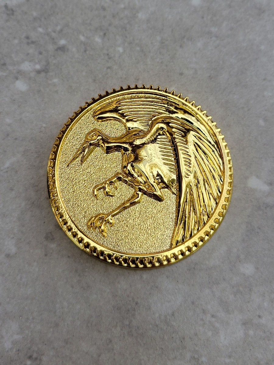 Legacy CRANE Power Coin-Gold Made for Legacy Ranger Morpher Ninja