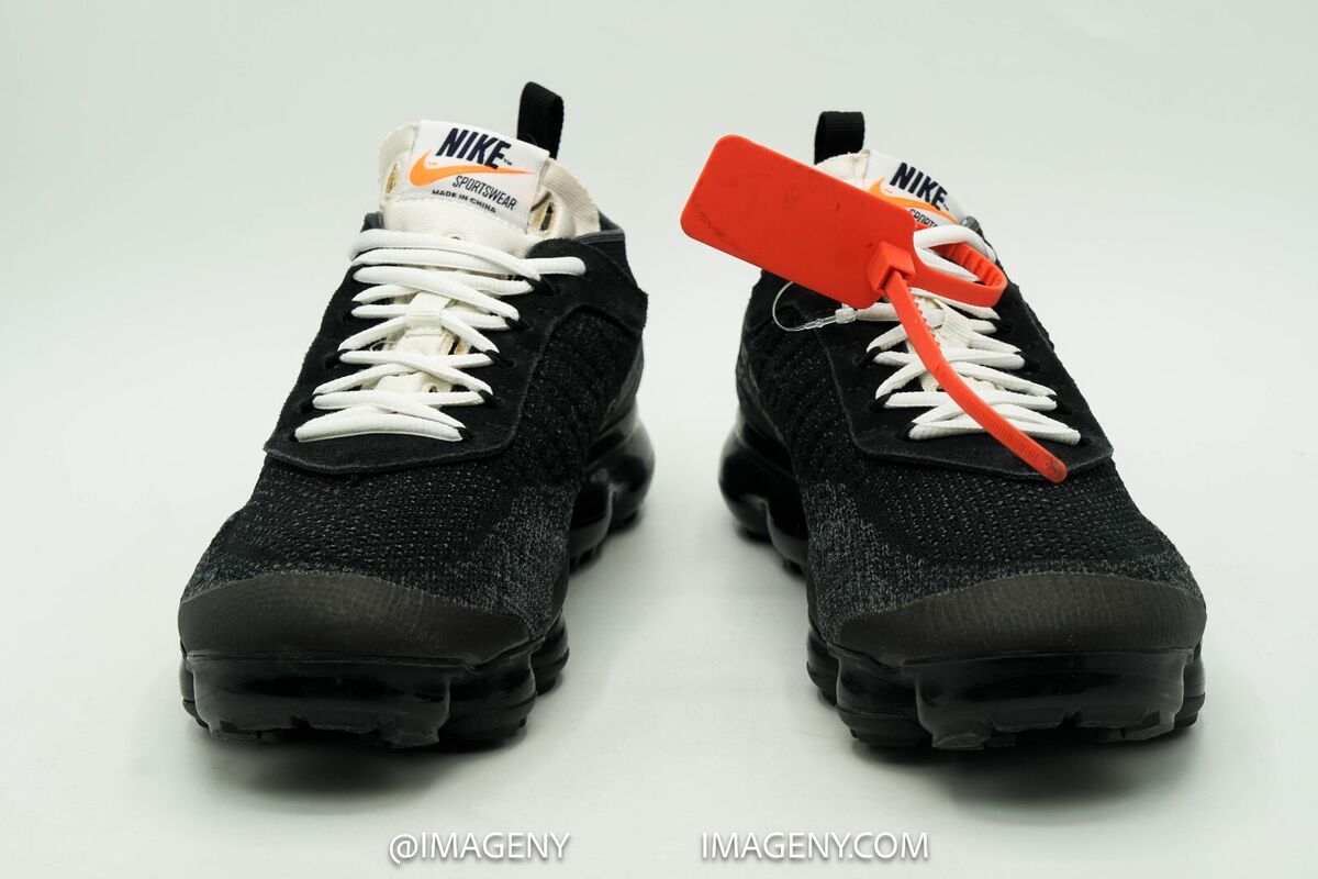 NIKE AIR VAPORMAX USED SIZE 9 OFF WHITE BLACK CLEAR AA3831 NIKE AIR VAPORMAX USED SIZE 9 OFF WHITE BLACK CLEAR AA3831