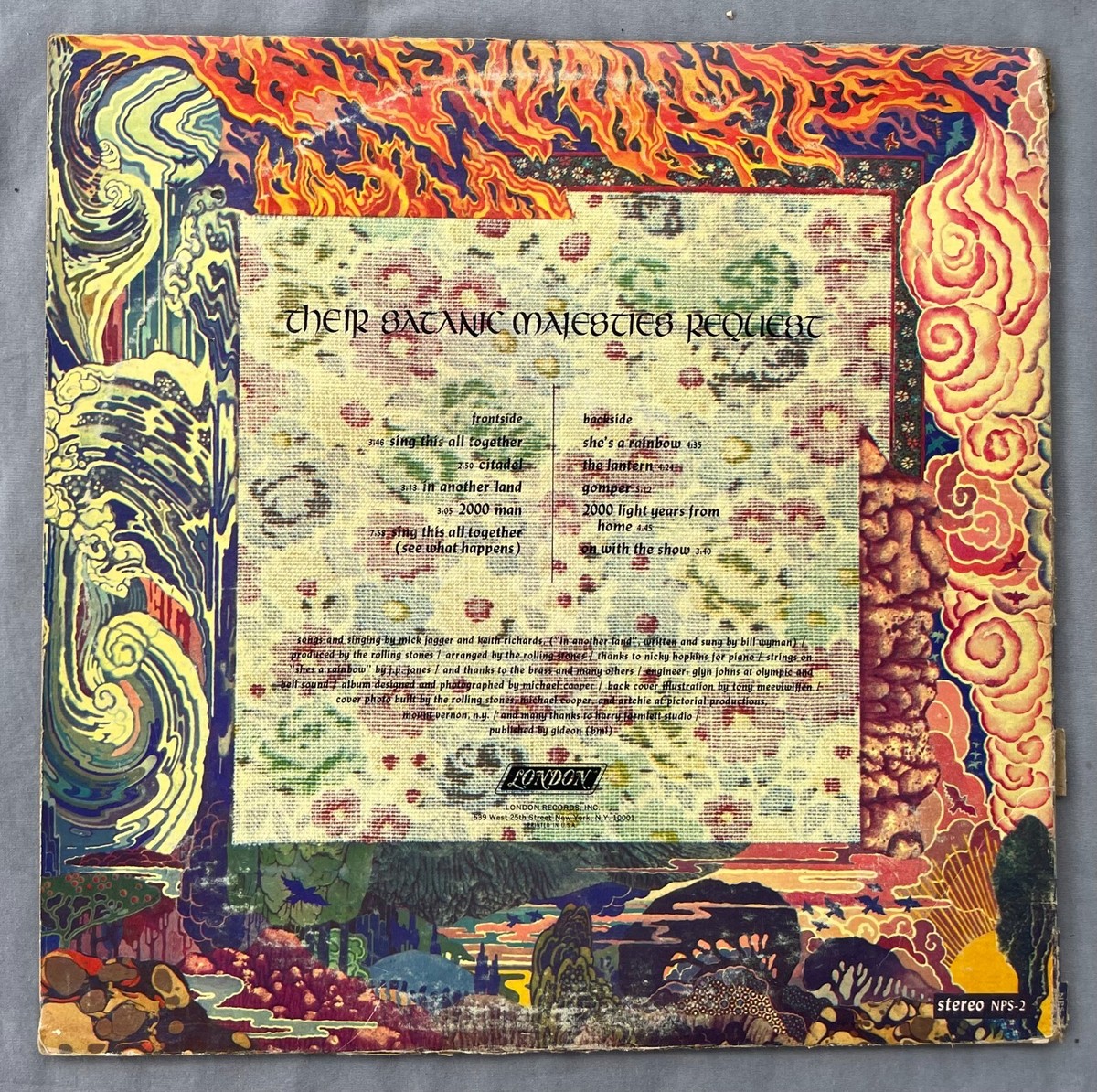 The ROLLING STONES 1967 THEIR SATANIC MAJESTIES REQUEST 33 1/3 LP