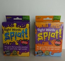 Edupress Sight Words Splat Game Grades K-1 1-2 2 pack open box see description