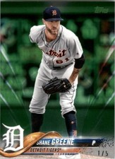 2018 Topps On Demand Mini Update Green #US294 Shane Greene /5 - NM-MT