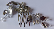 Silver Wedding Comb / Slide   (b)