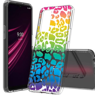 Total Guard Cover Case for T-Mobile REVVL V+ Plus 5G, Colorful Leopard