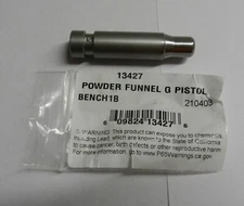 Dillon Powder Funnel - "G" PISTOL - 44 Handgun;  13427