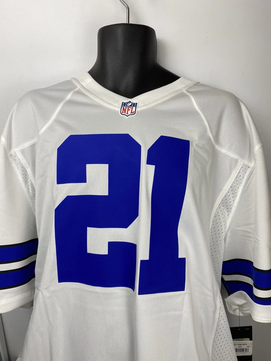 Nike Men's Ezekiel Elliott Dallas Cowboys Team Game Jersey - White