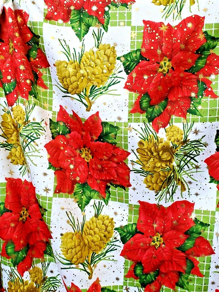 Tela de Navidad dorada brillante tejido de sarga ropa decoración del hogar venta de pascua Foto 2 de 2