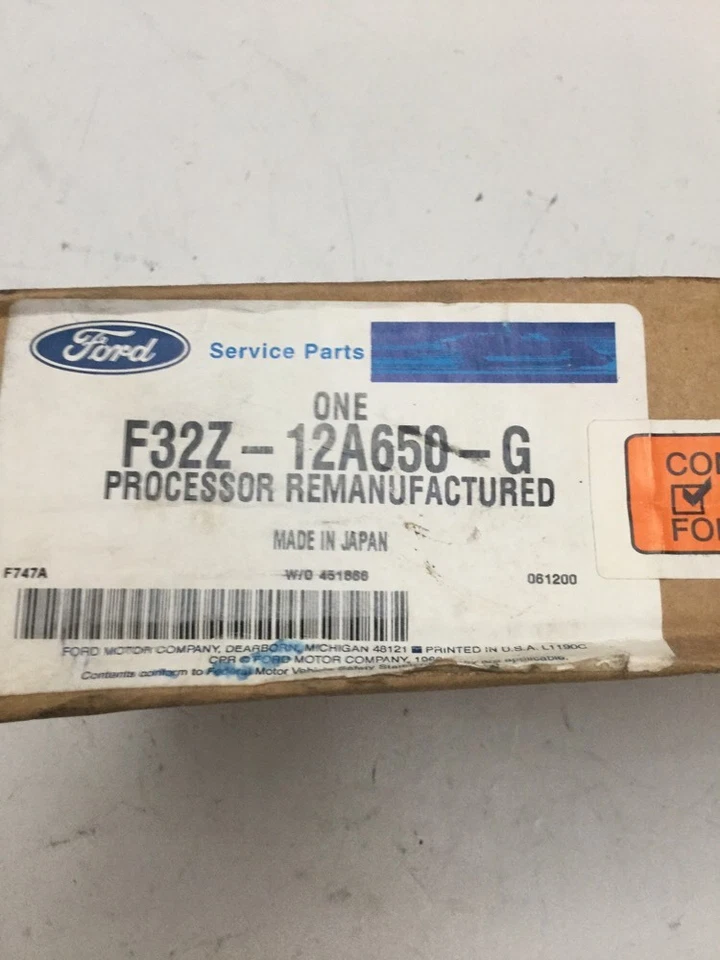 Ford Probe 1993-1994 2,0 litros automático reman ecm ecu computador # F32Z-12A650-G Foto 2 de 4