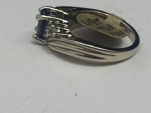 tanzanite ring 14k white gold - Picture 3 of 3