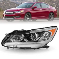 For 2016 2017 Honda Accord EX EX-L Sedan W/LED DRL Headlight 16-17