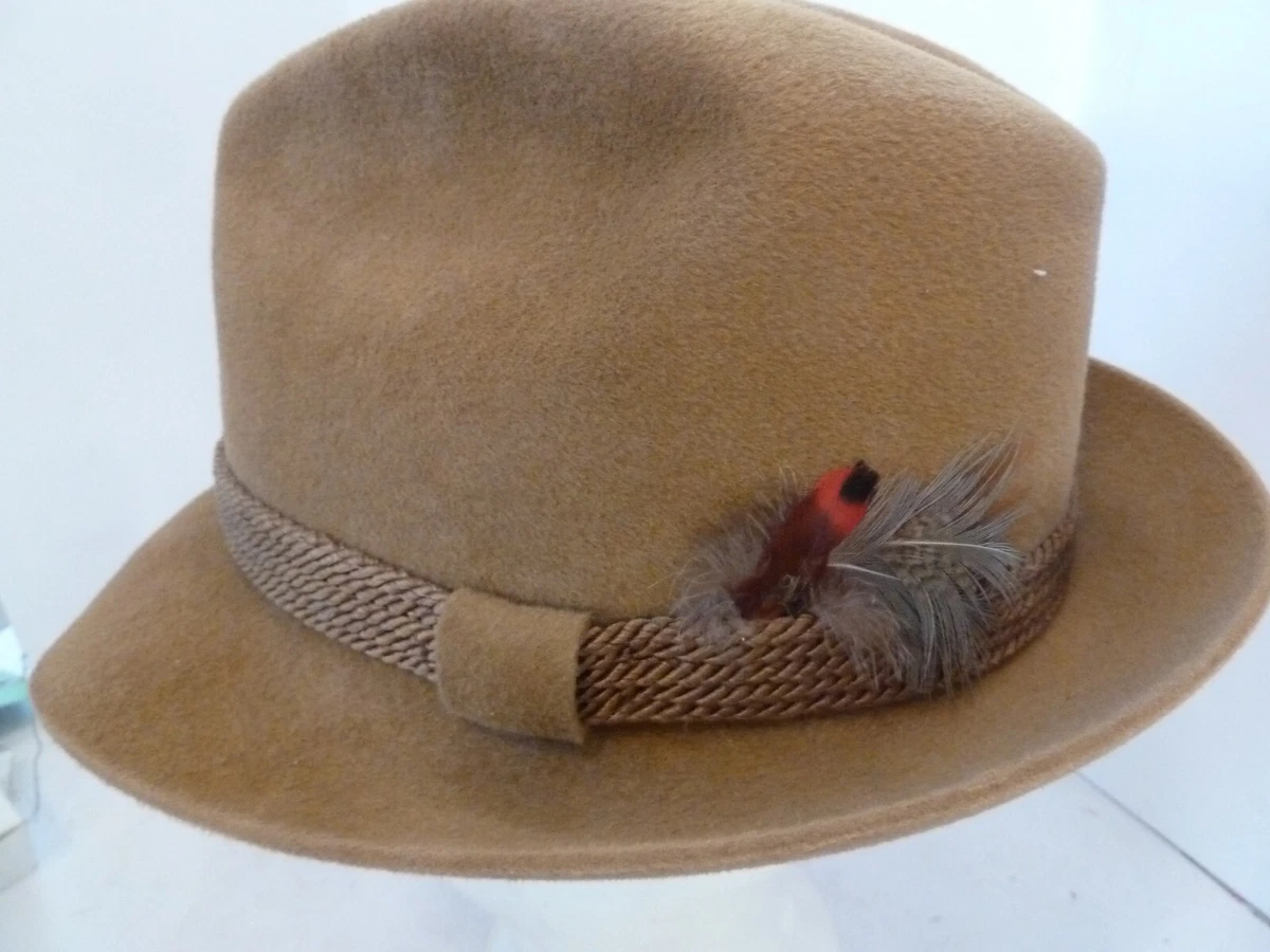 Fedora/Trilby Vintage Hats for Men 7 1/4 Size for sale | eBay