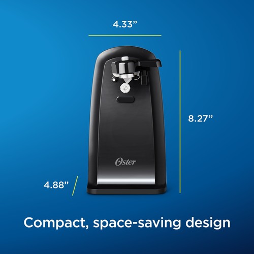 Oster Electric Can Opener w/ Power Pierce Cutting Blade for Precise Edges, Black - Picture 7 of 7
