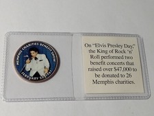 Elvis Presley Colorized Half Dollar Memphis Charities Benefit Show