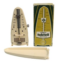 Wittner 832 Ivory Taktell Piccolo Metronome w/ Original Box. Made in Germany.