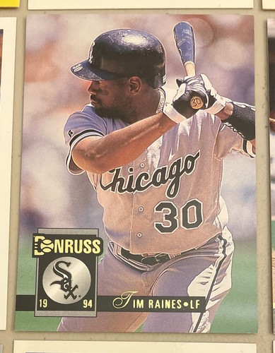 HOF Tim Rock Raines Chicago White Sox Baseball Cards ⚾️ 12 Card Lot ⚾️ 1991-1996 - Picture 6 of 12
