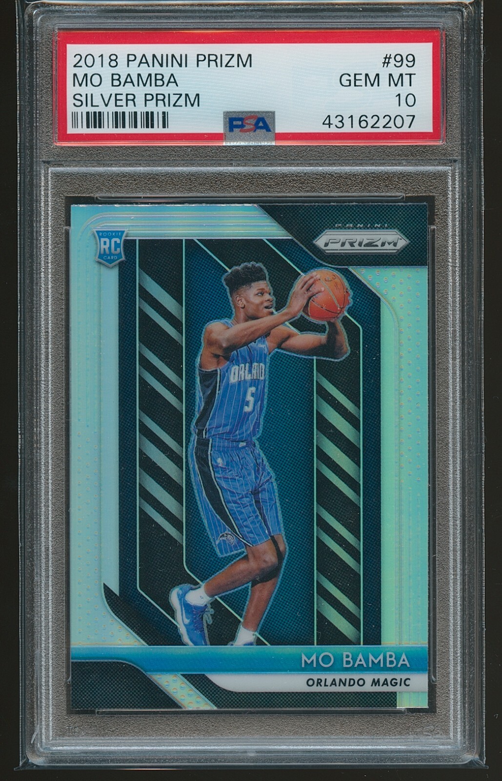Mo Bamba 2018-19 Panini Prizm Silver Prizm #99 PSA 10 GEM MT Rookie RC